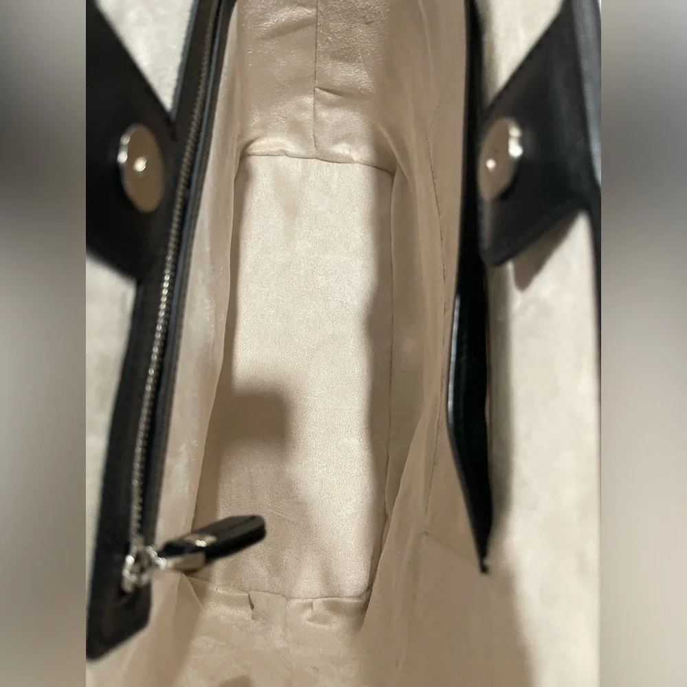 NWT | 100% Nappa Leather City Tote | Retro Summer Stripe